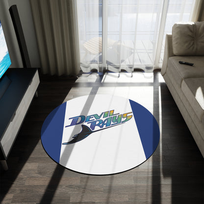 Devil Rays Tampa Bay Round Rug