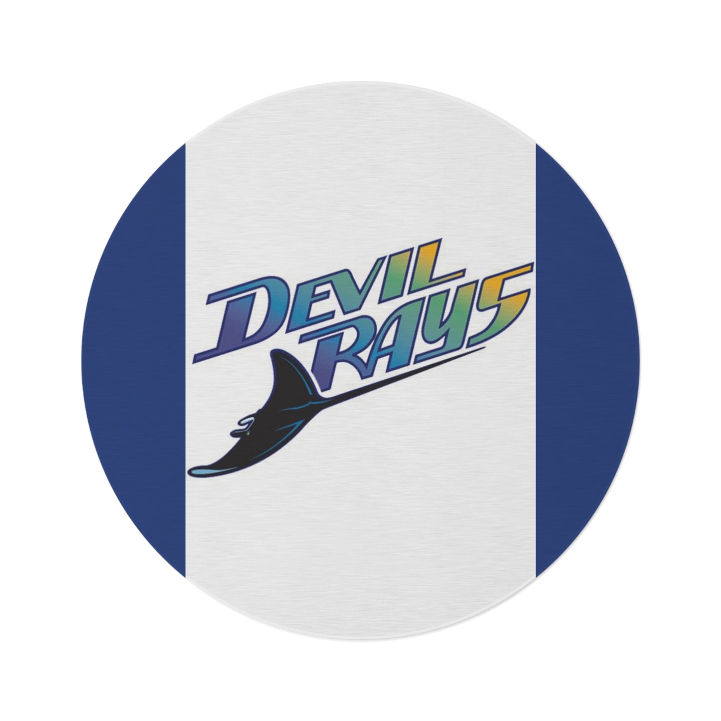 Devil Rays Tampa Bay Round Rug