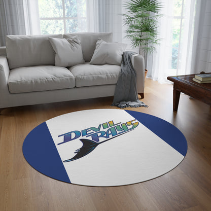 Devil Rays Tampa Bay Round Rug